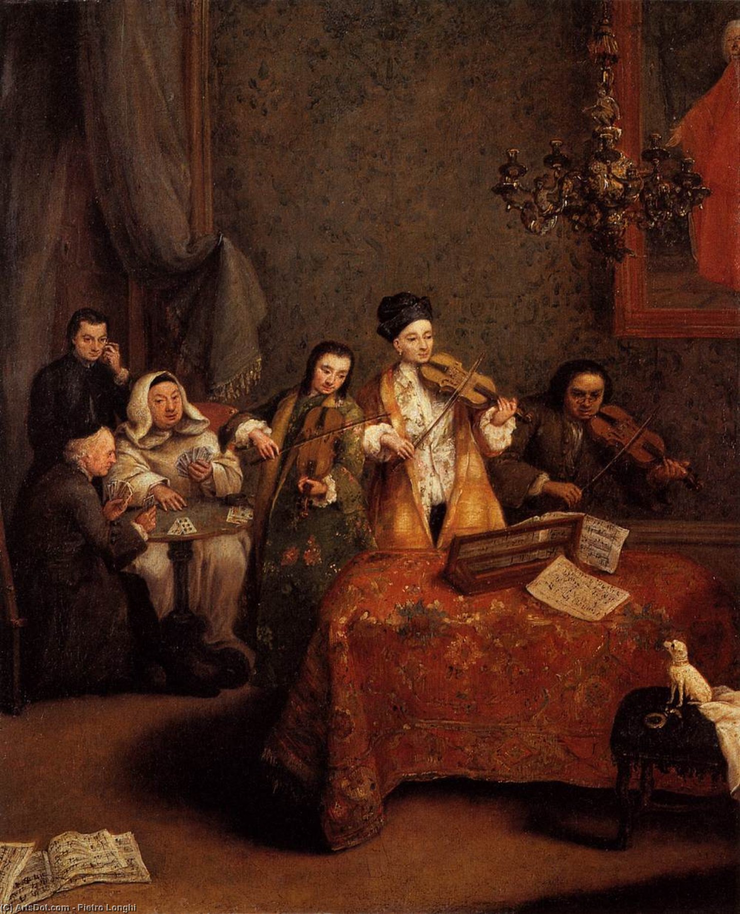 WikiOO.org - Encyclopedia of Fine Arts - Maalaus, taideteos Pietro Longhi - The Concert