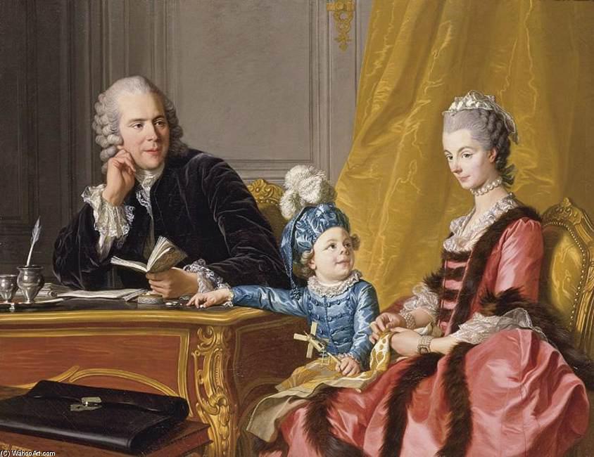 Wikioo.org - The Encyclopedia of Fine Arts - Painting, Artwork by Louis Michel Van Loo - The Devin Family