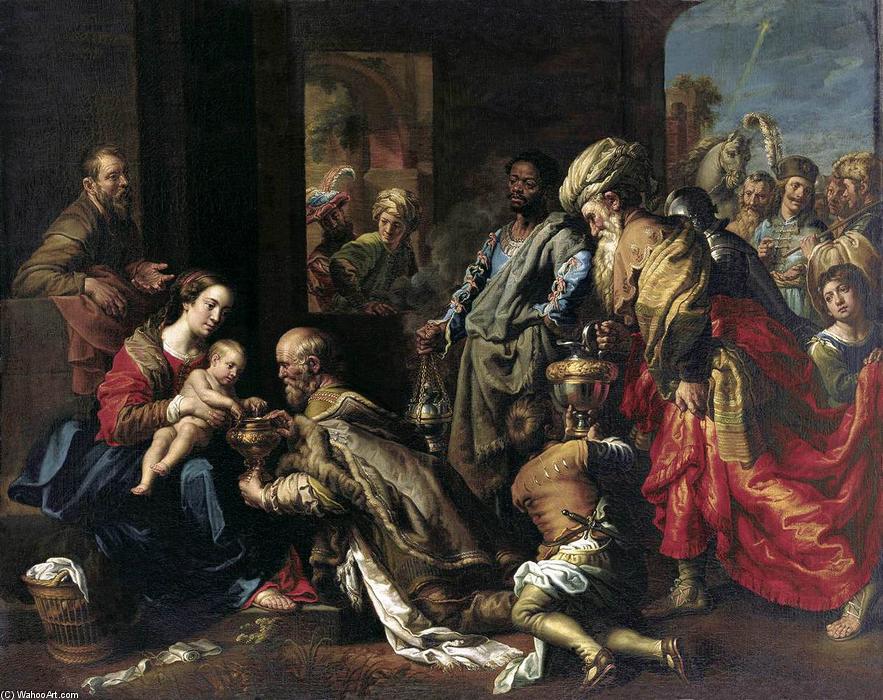 Wikioo.org - The Encyclopedia of Fine Arts - Painting, Artwork by Theodoor Van Loon - The Adoration of the Magi
