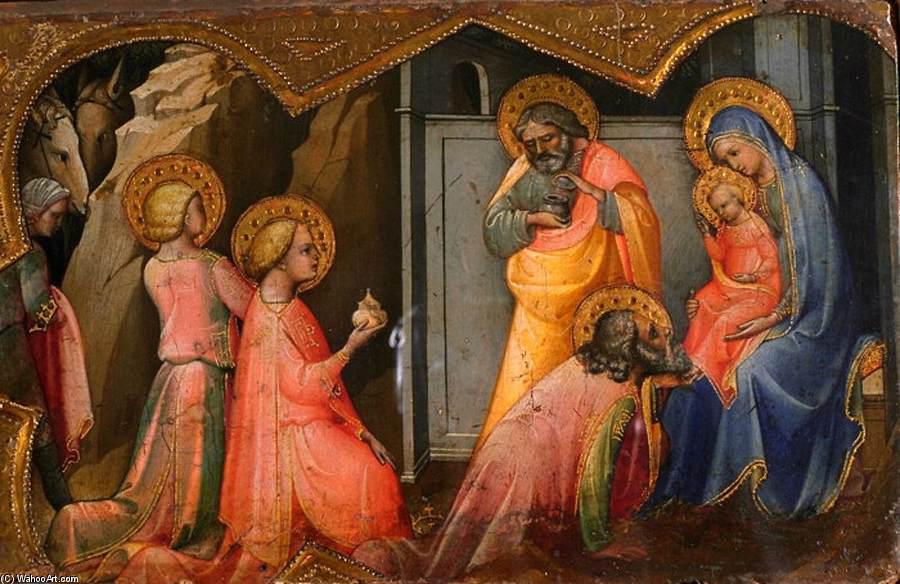 WikiOO.org - Enciklopedija dailės - Tapyba, meno kuriniai Lorenzo Monaco - Adoration of the Magi