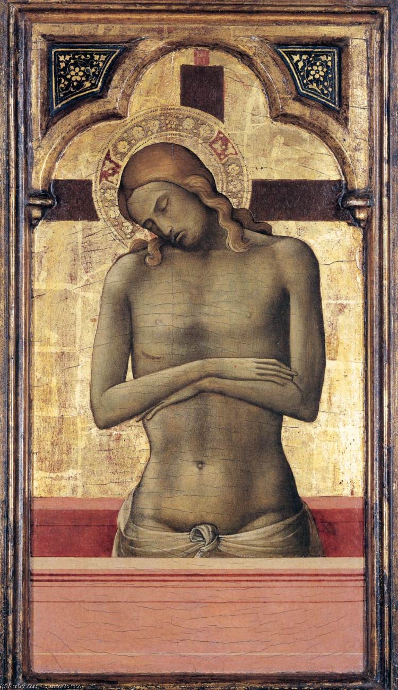 Wikioo.org - The Encyclopedia of Fine Arts - Painting, Artwork by Lorenzo Monaco - Christ as the Man of Sorrows