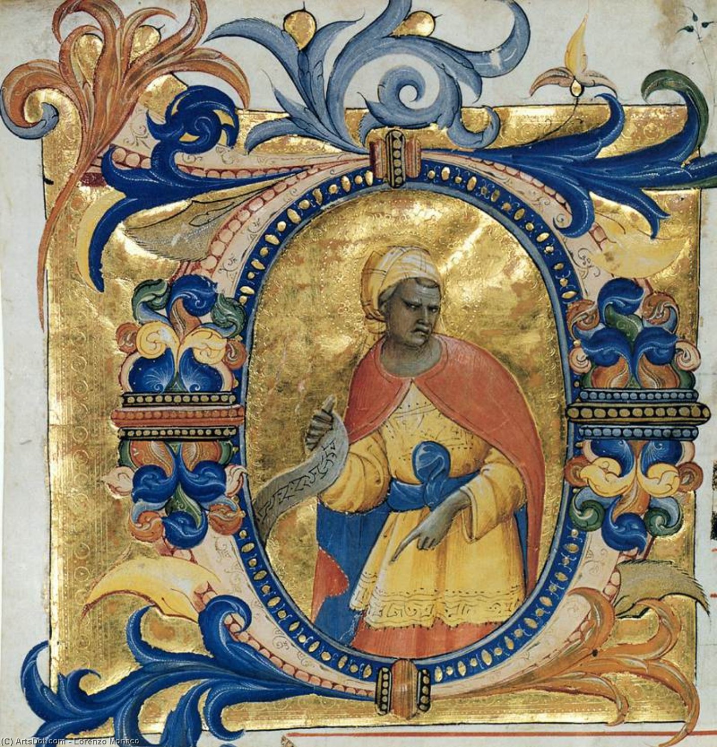 Wikioo.org - The Encyclopedia of Fine Arts - Painting, Artwork by Lorenzo Monaco - Gradual (Cod. H 74, folio 122v)