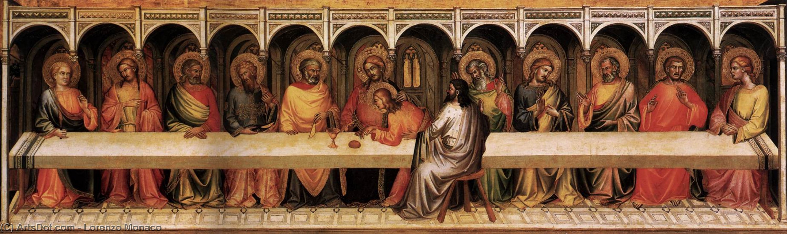 WikiOO.org - Enciklopedija dailės - Tapyba, meno kuriniai Lorenzo Monaco - The Last Supper