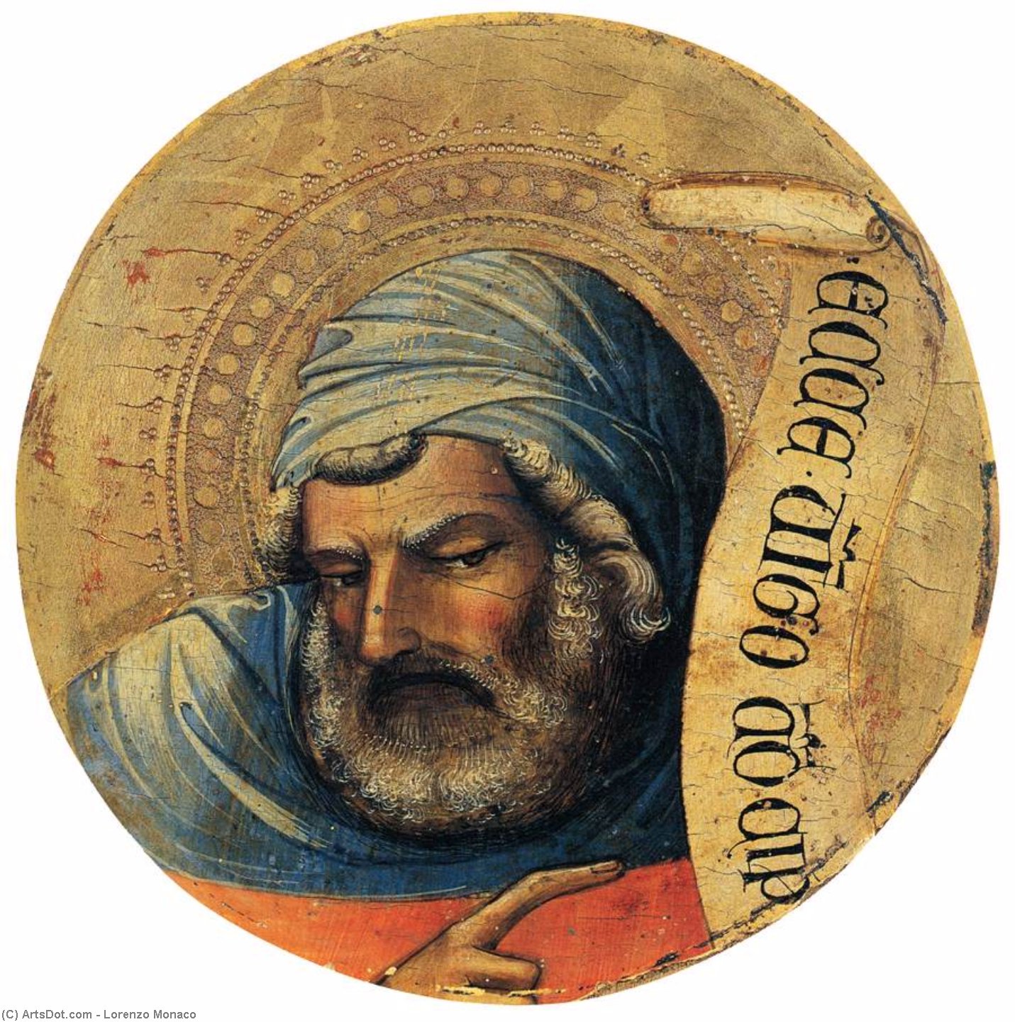 Wikioo.org – La Enciclopedia de las Bellas Artes - Pintura, Obras de arte de Lorenzo Monaco - el profeta Isaías