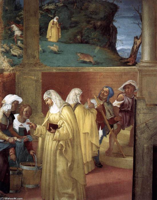 Wikioo.org - Die Enzyklopädie bildender Kunst - Malerei, Kunstwerk von Lorenzo Lotto - Legende of st brigid ( ausschnitt ) ( 8 )