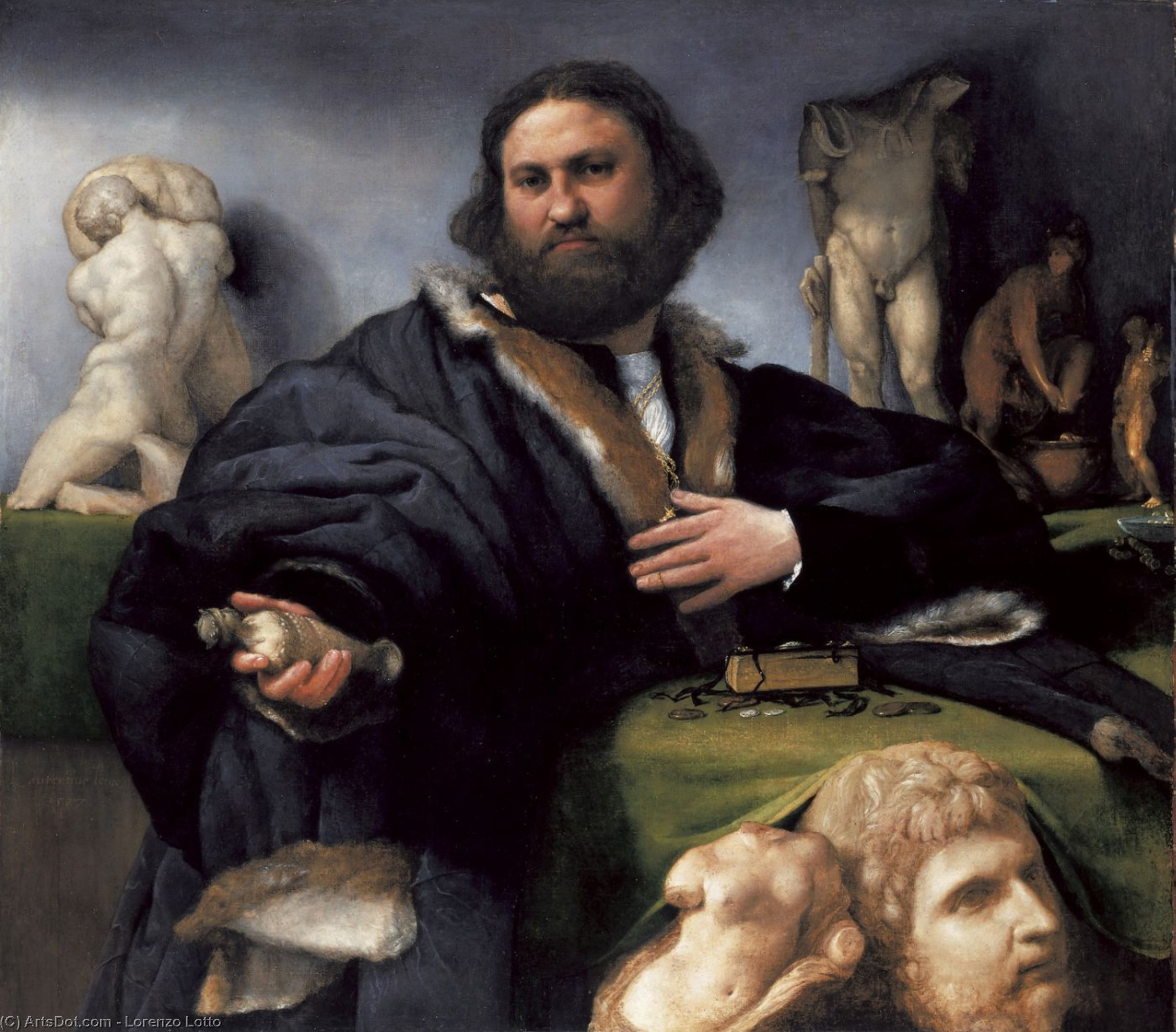 WikiOO.org - Encyclopedia of Fine Arts - Lukisan, Artwork Lorenzo Lotto - Portrait of Andrea Odoni