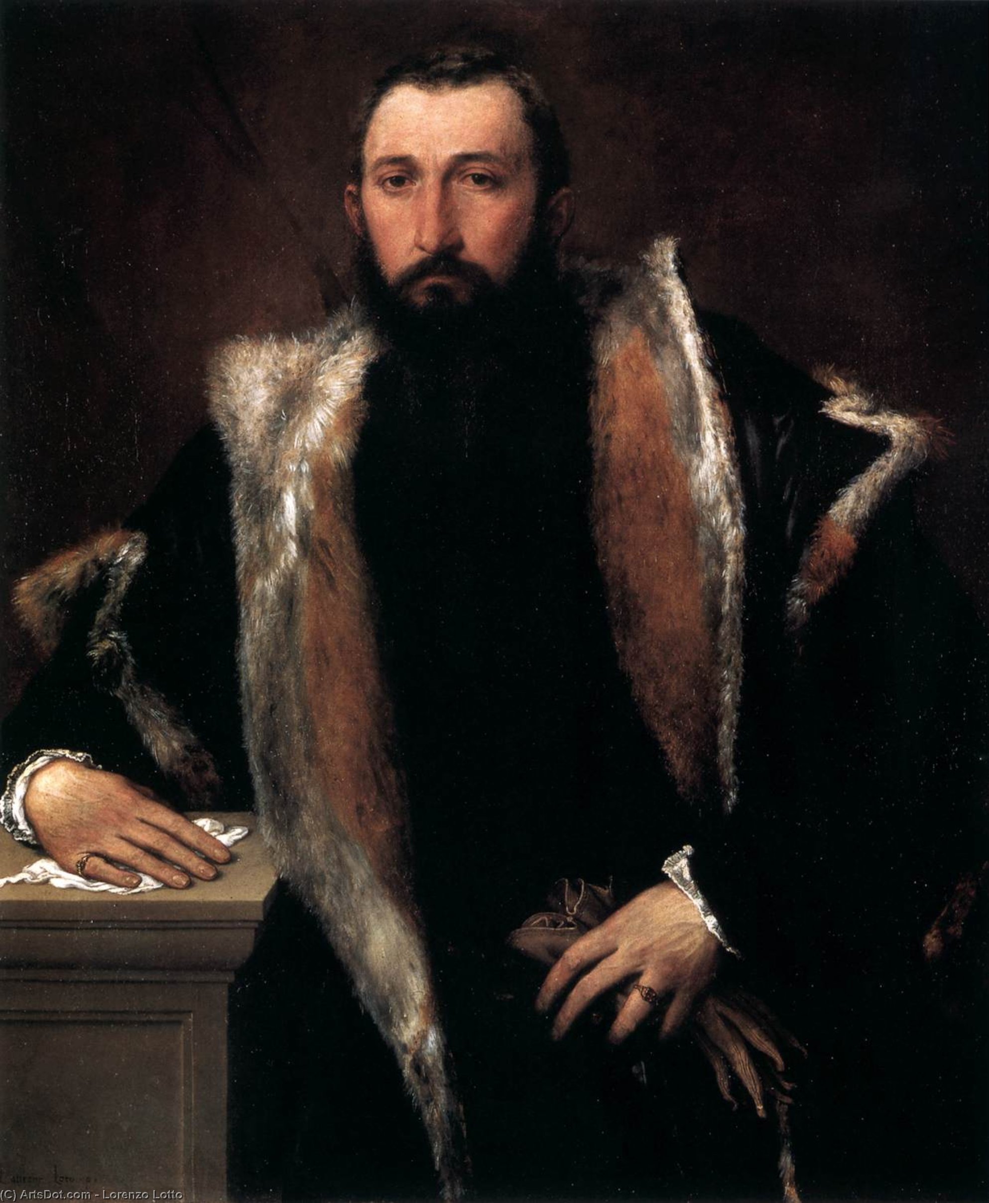 WikiOO.org - אנציקלופדיה לאמנויות יפות - ציור, יצירות אמנות Lorenzo Lotto - Portrait of Febo da Brescia