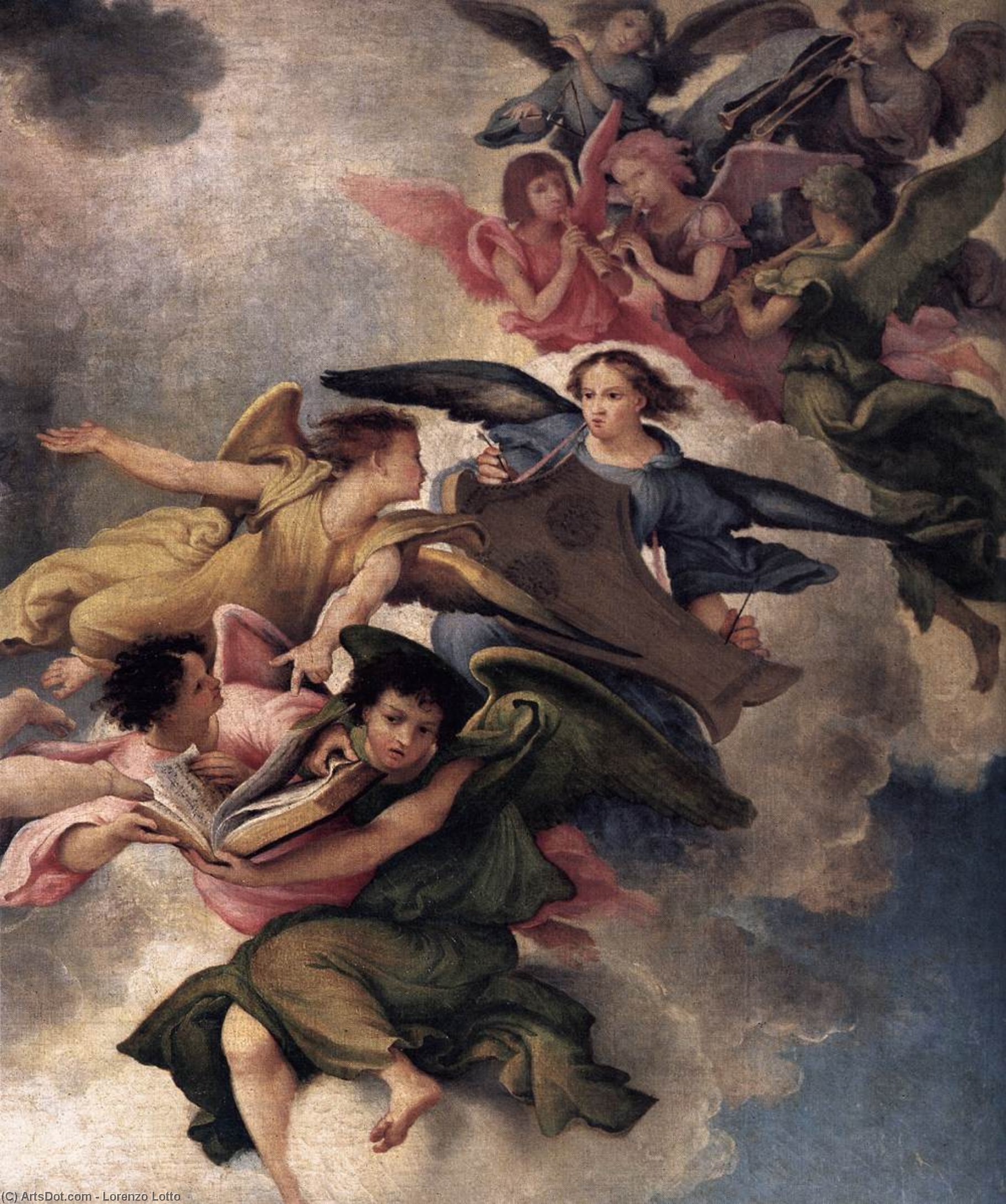 Wikioo.org - Encyklopedia Sztuk Pięknych - Malarstwo, Grafika Lorenzo Lotto - Santo Spirito Altarpiece (detail)