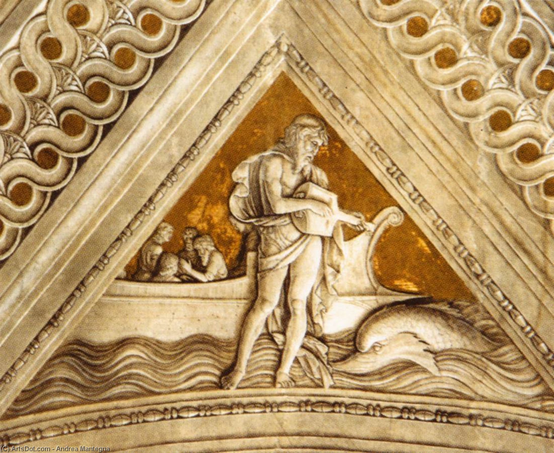 Wikioo.org - Bách khoa toàn thư về mỹ thuật - Vẽ tranh, Tác phẩm nghệ thuật Andrea Mantegna - Ceiling decoration (detail)