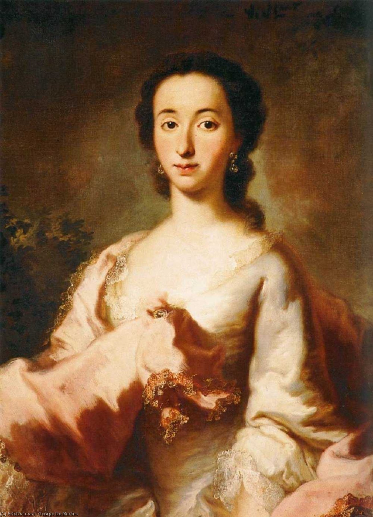 WikiOO.org - 백과 사전 - 회화, 삽화 George De Marées - Portrait of Maria Rosa Walburga von Soyer