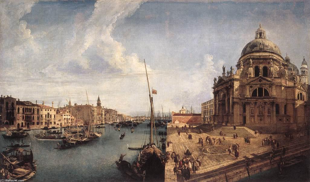 Wikioo.org - The Encyclopedia of Fine Arts - Painting, Artwork by Michele Marieschi - The Grand Canal near the Salute