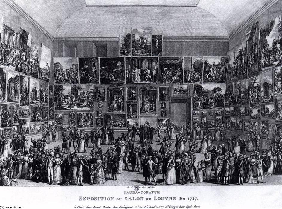 WikiOO.org - Encyclopedia of Fine Arts - Malba, Artwork Pietro Antonio Martini - Exposition au Salon du Louvre en 1787
