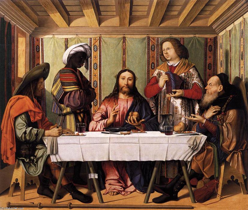 WikiOO.org - Encyclopedia of Fine Arts - Maleri, Artwork Marco Marziale - Supper at Emmaus