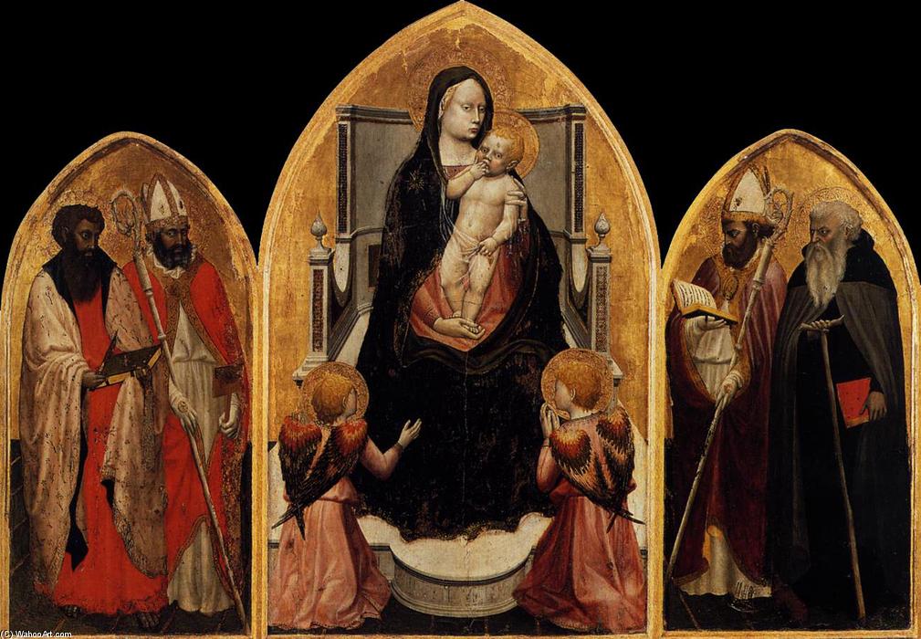 Wikioo.org - สารานุกรมวิจิตรศิลป์ - จิตรกรรม Masaccio (Ser Giovanni, Mone Cassai) - San Giovenale Triptych