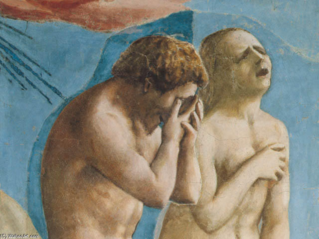 Wikioo.org – L'Enciclopedia delle Belle Arti - Pittura, Opere di Masaccio (Ser Giovanni, Mone Cassai) - l'espulsione dal giardino of Eden ( dettaglio )