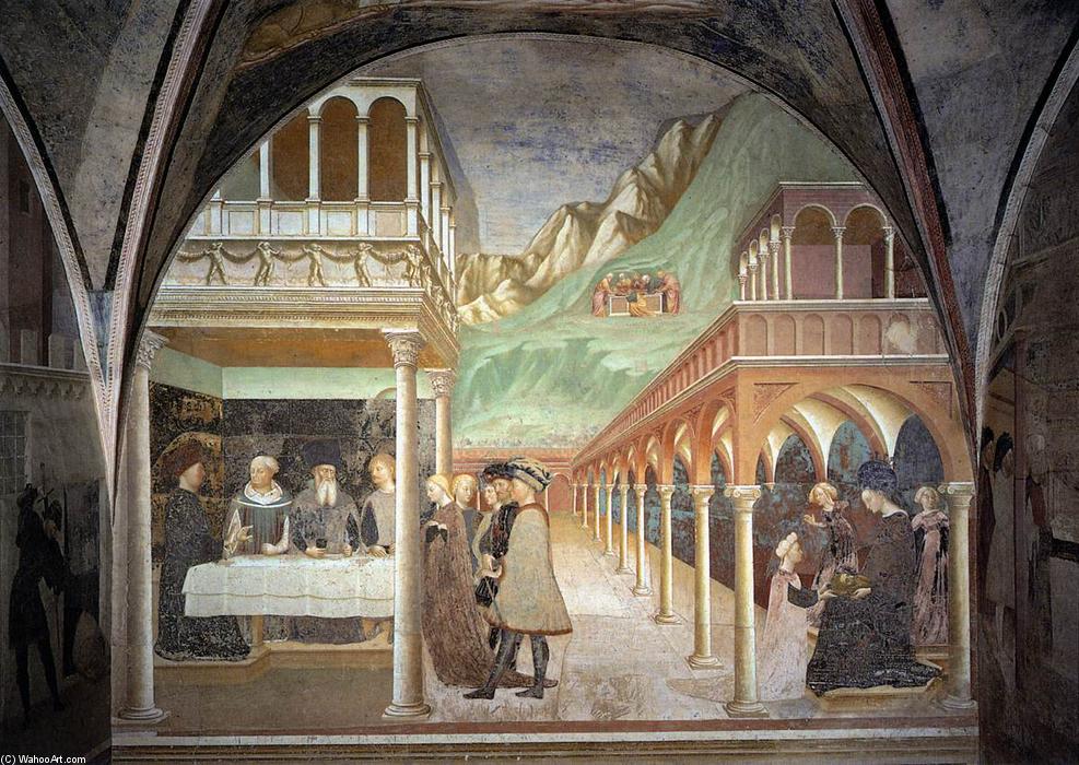 WikiOO.org - Encyclopedia of Fine Arts - Maľba, Artwork Masolino Da Panicale - Banquet of Herod