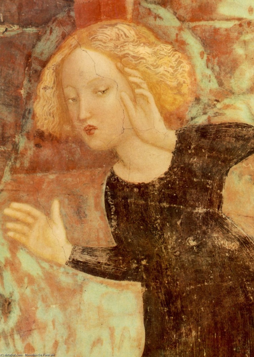 WikiOO.org - Encyclopedia of Fine Arts - Lukisan, Artwork Masolino Da Panicale - Banquet of Herod (detail)