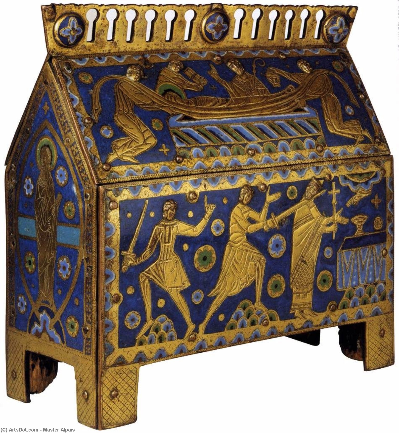 WikiOO.org - Енциклопедия за изящни изкуства - Живопис, Произведения на изкуството Master Alpais - Reliquary of Thomas Becket