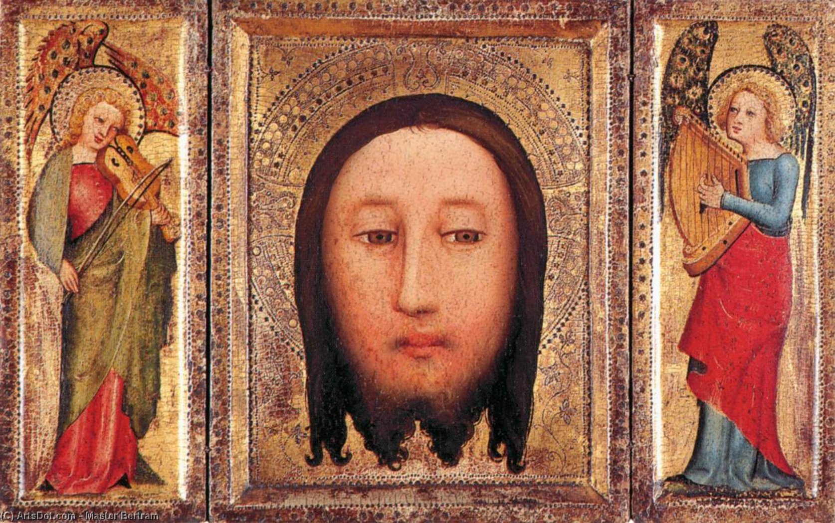 Wikioo.org - The Encyclopedia of Fine Arts - Painting, Artwork by Master Bertram - Triptych: The Holy Visage of Christ