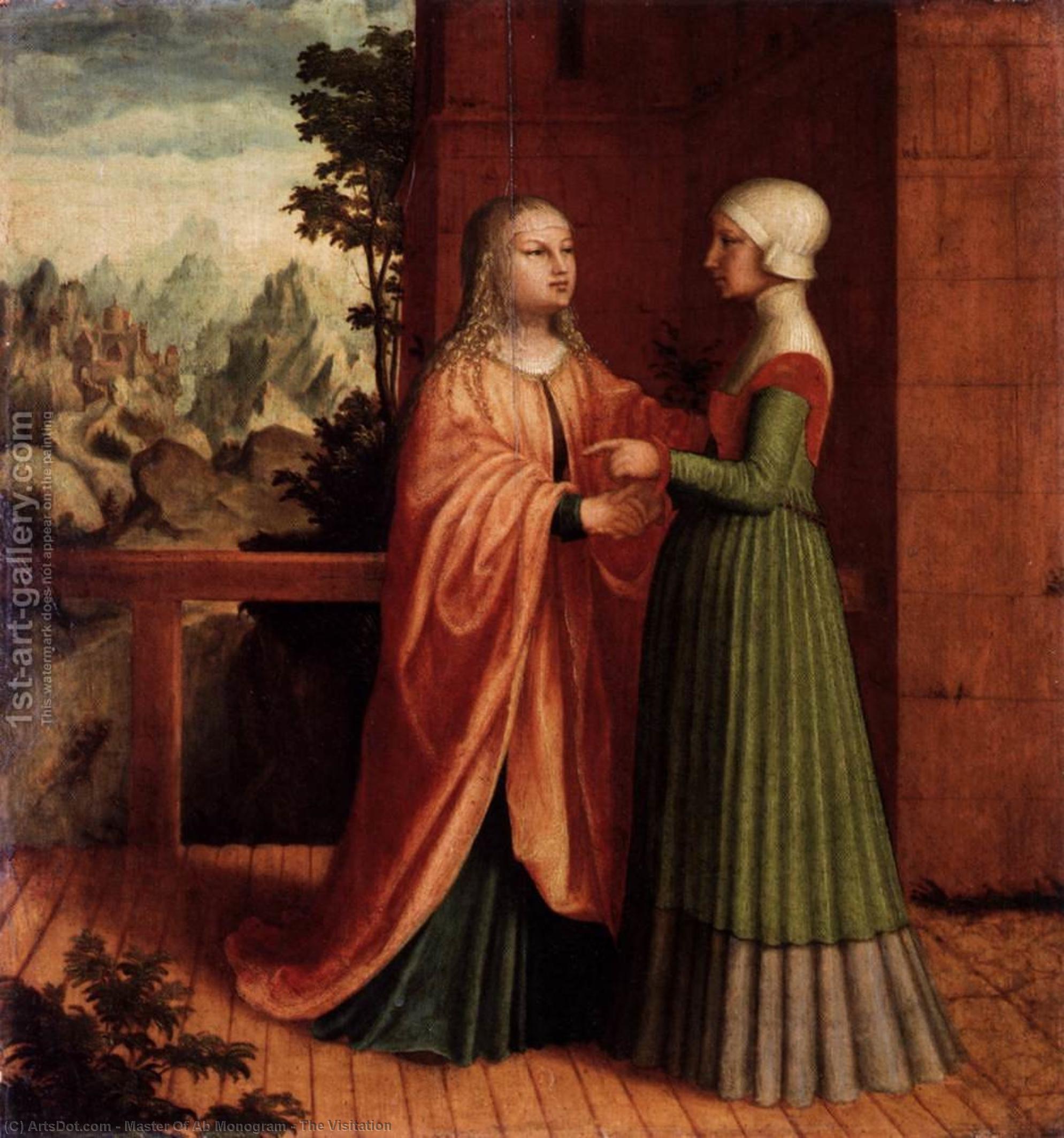 Wikioo.org - The Encyclopedia of Fine Arts - Painting, Artwork by Master Of Ab Monogram - The Visitation