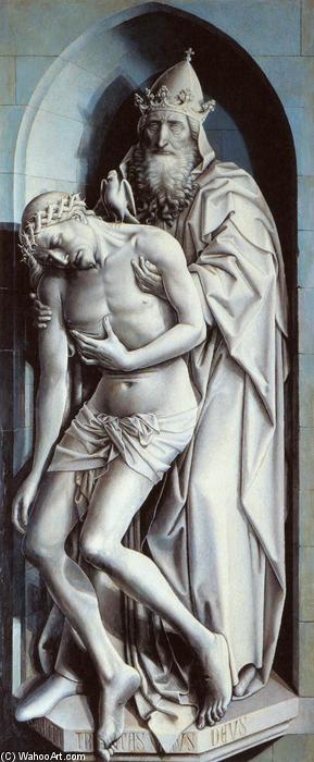 WikiOO.org - Enciklopedija dailės - Tapyba, meno kuriniai Robert Campin (Master Of Flemalle) - The Holy Trinity