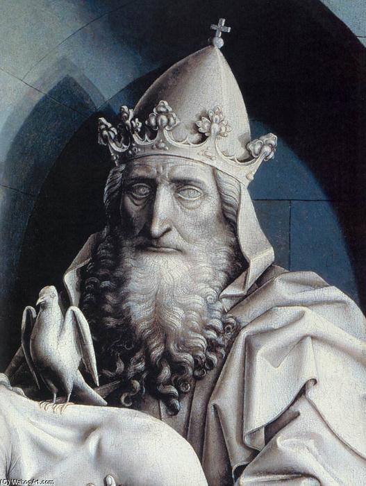Wikioo.org - The Encyclopedia of Fine Arts - Painting, Artwork by Robert Campin (Master Of Flemalle) - The Holy Trinity (detail)