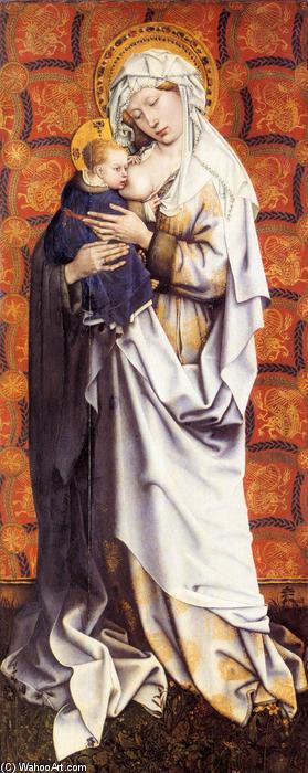WikiOO.org - אנציקלופדיה לאמנויות יפות - ציור, יצירות אמנות Robert Campin (Master Of Flemalle) - Virgin and Child
