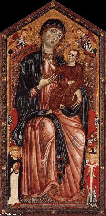 Wikioo.org - The Encyclopedia of Fine Arts - Painting, Artwork by Master Of Magdalen - Virgin and Child Enthroned