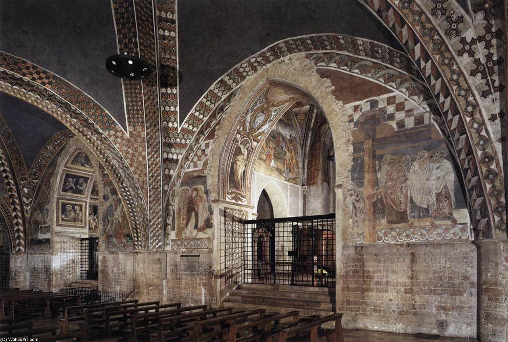 Wikioo.org - The Encyclopedia of Fine Arts - Painting, Artwork by Master Of St Francis - View of the nave of the Lower Church