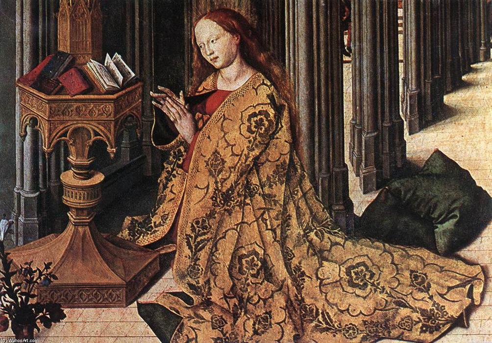 Wikioo.org - The Encyclopedia of Fine Arts - Painting, Artwork by Master Of The Aix Annunciation - The Annunciation (detail)