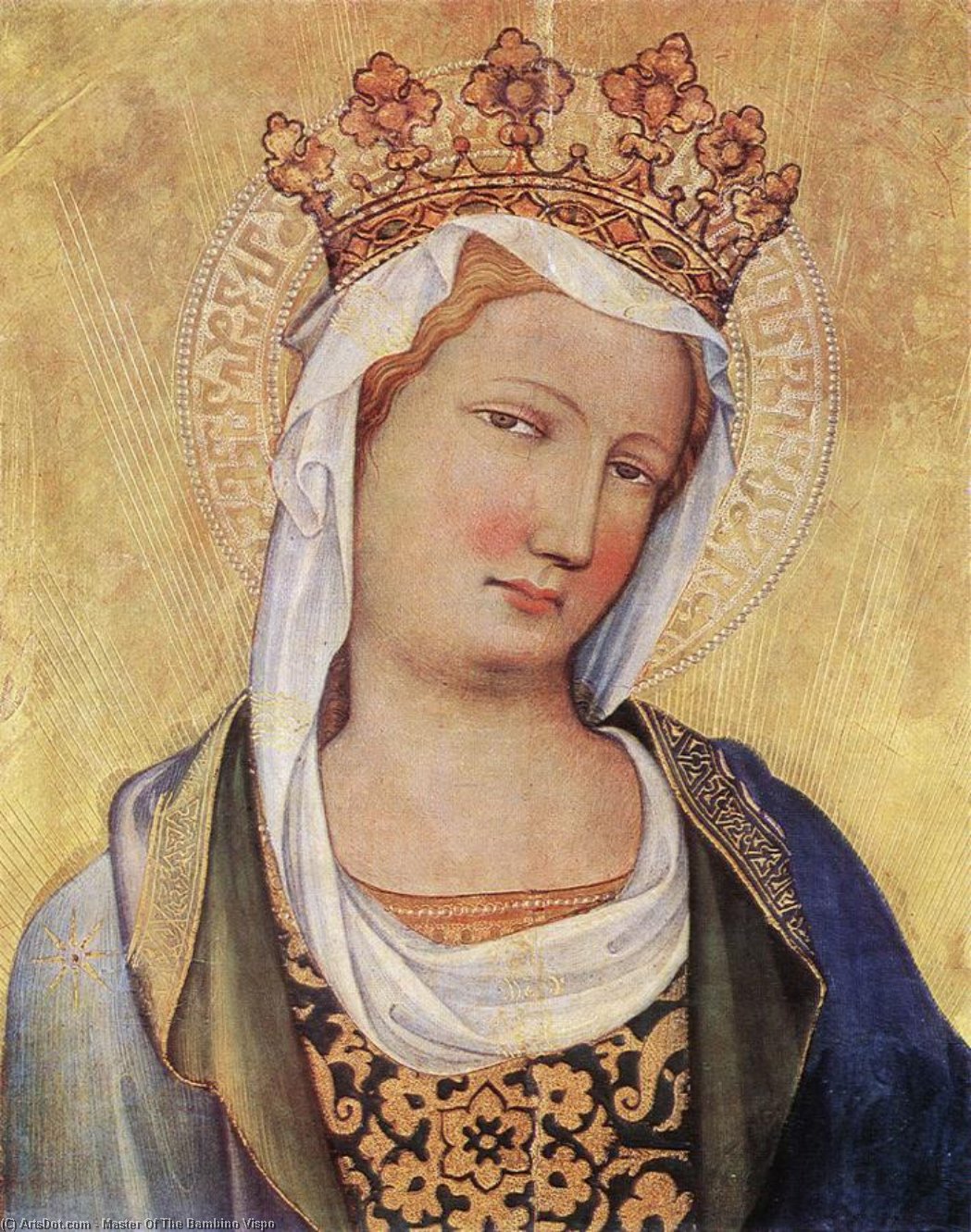 Wikioo.org – La Enciclopedia de las Bellas Artes - Pintura, Obras de arte de Master Of The Bambino Vispo - Virgen María