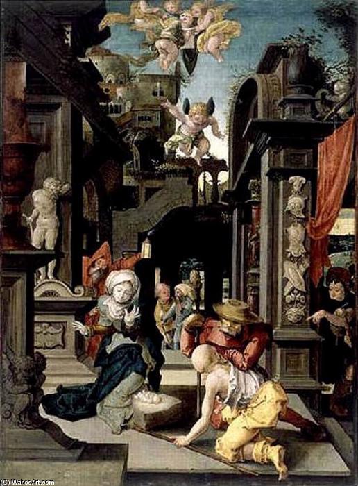 WikiOO.org - Encyclopedia of Fine Arts - Målning, konstverk Master Of The Lille Adoration - Adoration of Shepherds