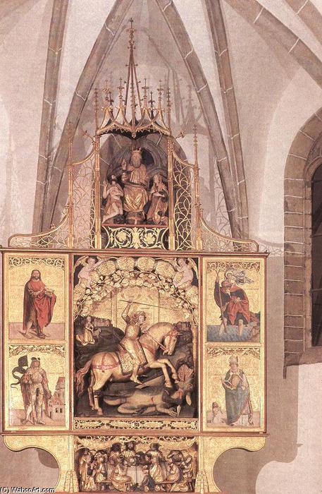Wikioo.org - The Encyclopedia of Fine Arts - Painting, Artwork by Master Paul Of Lõcse - High Altar of St George