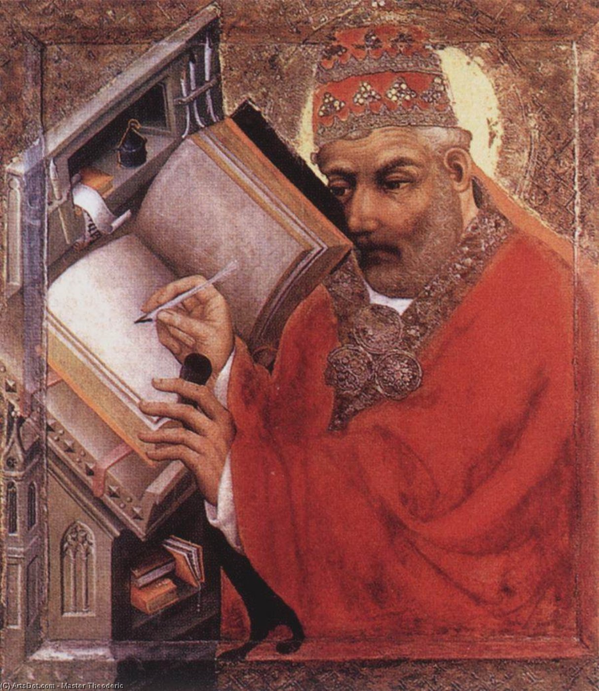 WikiOO.org - אנציקלופדיה לאמנויות יפות - ציור, יצירות אמנות Master Theoderic - St Gregory