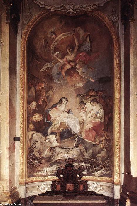 WikiOO.org - Enciklopedija dailės - Tapyba, meno kuriniai Franz Anton Maulbertsch - Adoration of the Shepherds