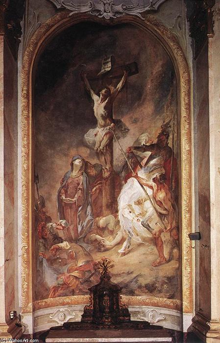 WikiOO.org – 美術百科全書 - 繪畫，作品 Franz Anton Maulbertsch - 耶稣被钉十字架