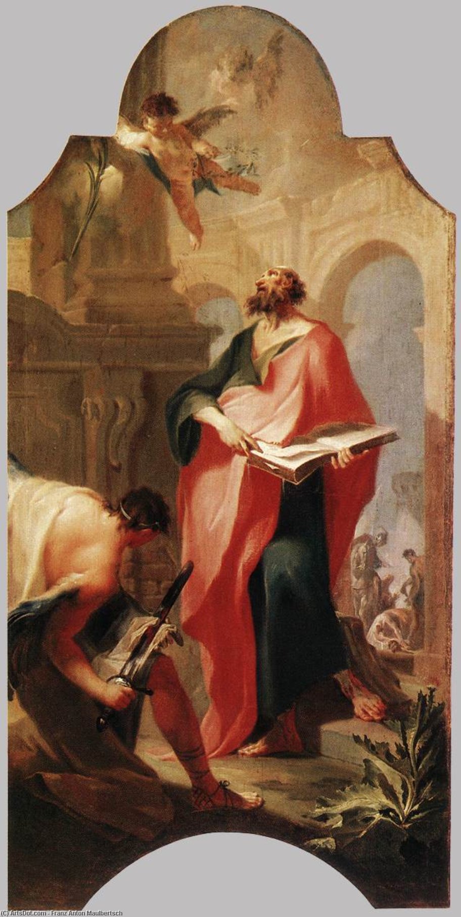 Wikioo.org - The Encyclopedia of Fine Arts - Painting, Artwork by Franz Anton Maulbertsch - St Paul