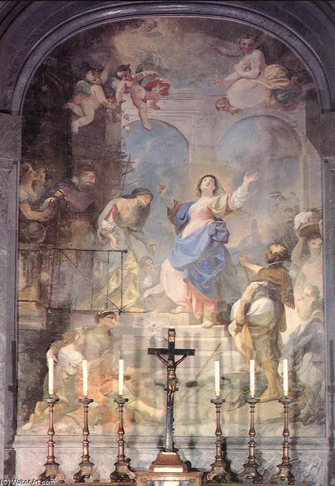 WikiOO.org - Enciclopedia of Fine Arts - Pictura, lucrări de artă Franz Anton Maulbertsch - Visitation (Meeting of Mary and Elisabeth)