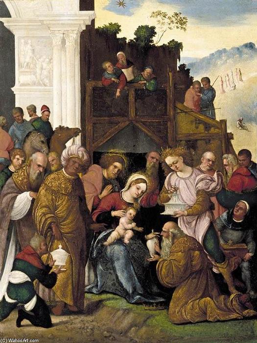 Wikioo.org - The Encyclopedia of Fine Arts - Painting, Artwork by Ludovico Mazzolino - Adoration of the Magi