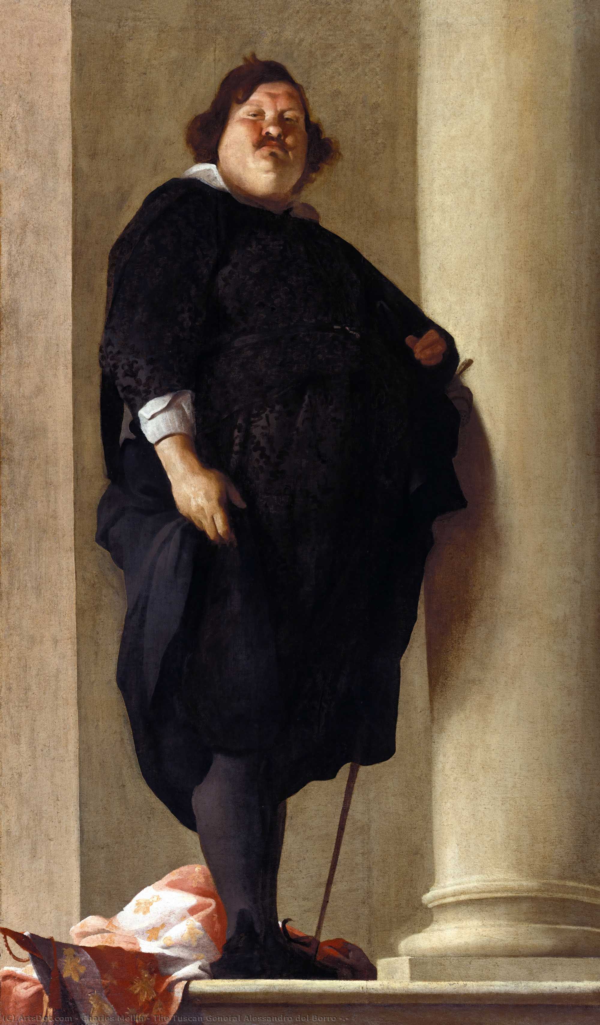 WikiOO.org - Enciclopédia das Belas Artes - Pintura, Arte por Charles Mellin - The Tuscan General Alessandro del Borro (?)