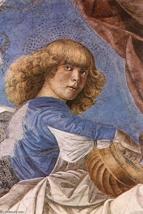 Wikioo.org - The Encyclopedia of Fine Arts - Painting, Artwork by Melozzo Da Forli - Music-making Angel
