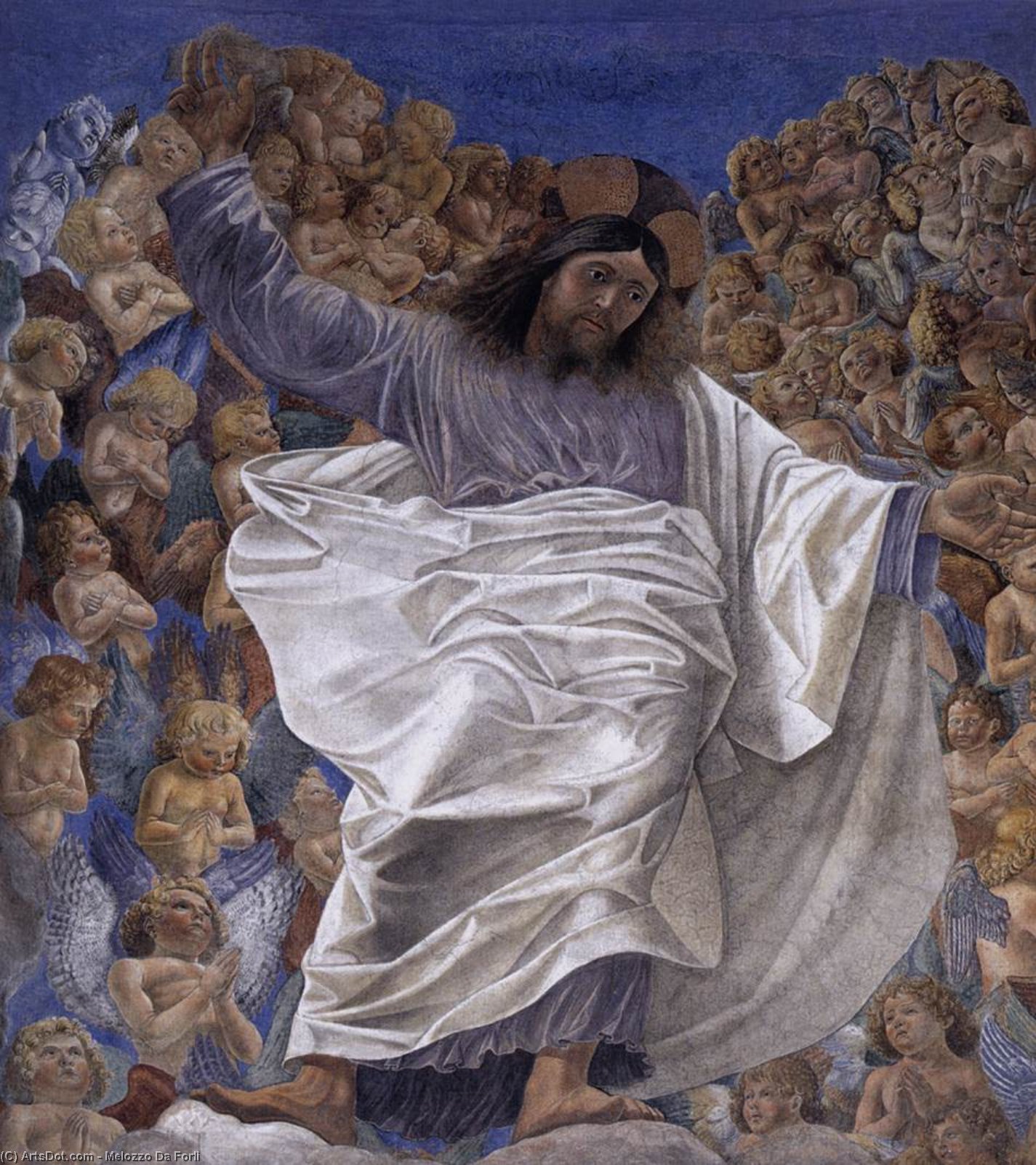 Wikioo.org - The Encyclopedia of Fine Arts - Painting, Artwork by Melozzo Da Forli - Triumphant Christ