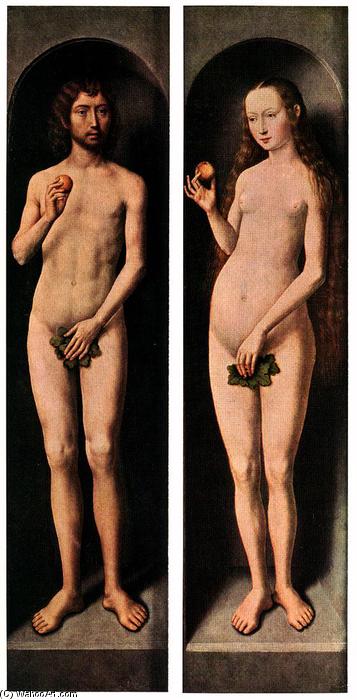 WikiOO.org - Encyclopedia of Fine Arts - Festés, Grafika Hans Memling - Adam and Eve