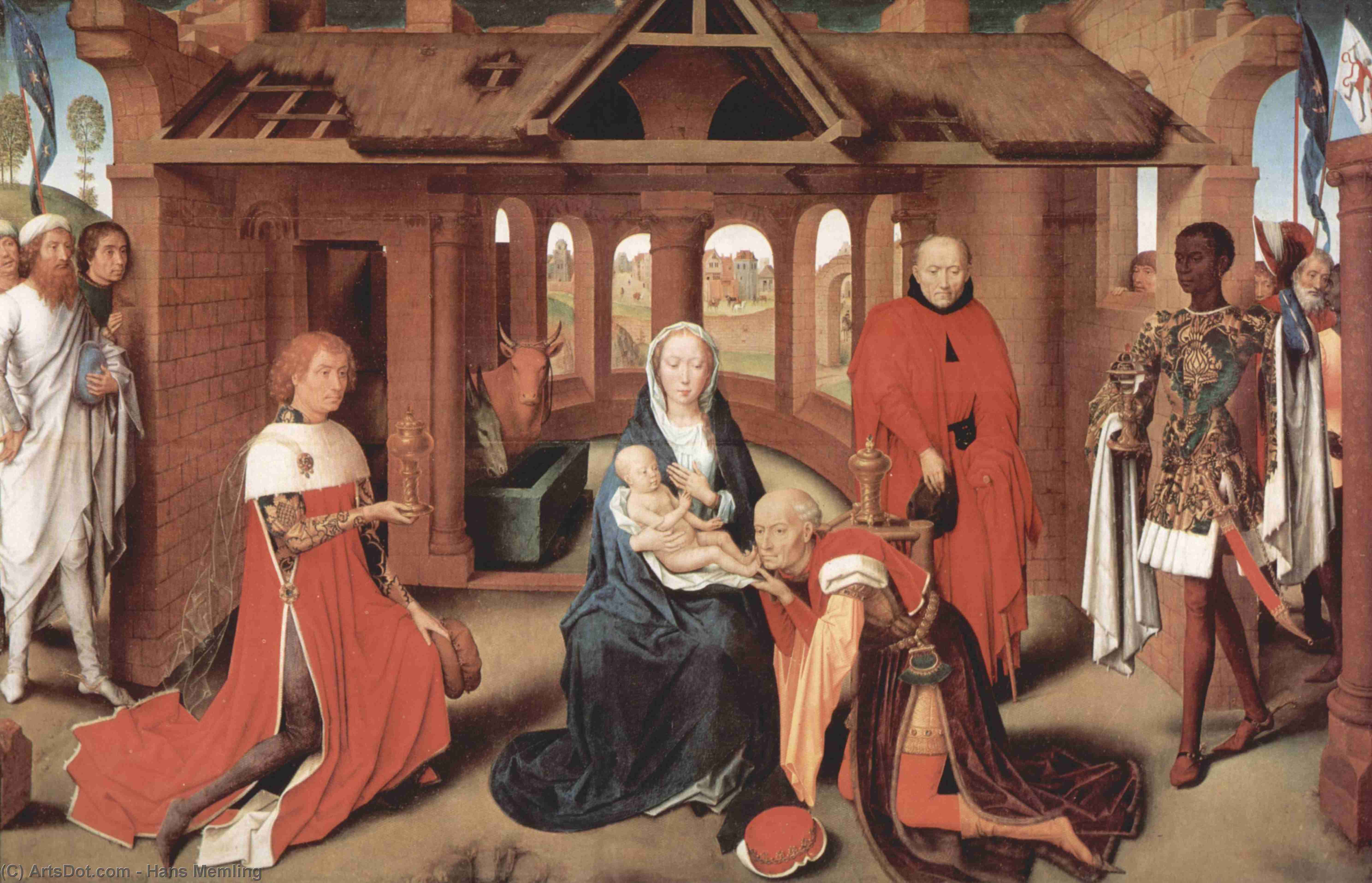 Wikioo.org - The Encyclopedia of Fine Arts - Painting, Artwork by Hans Memling - Adoration of the Magi