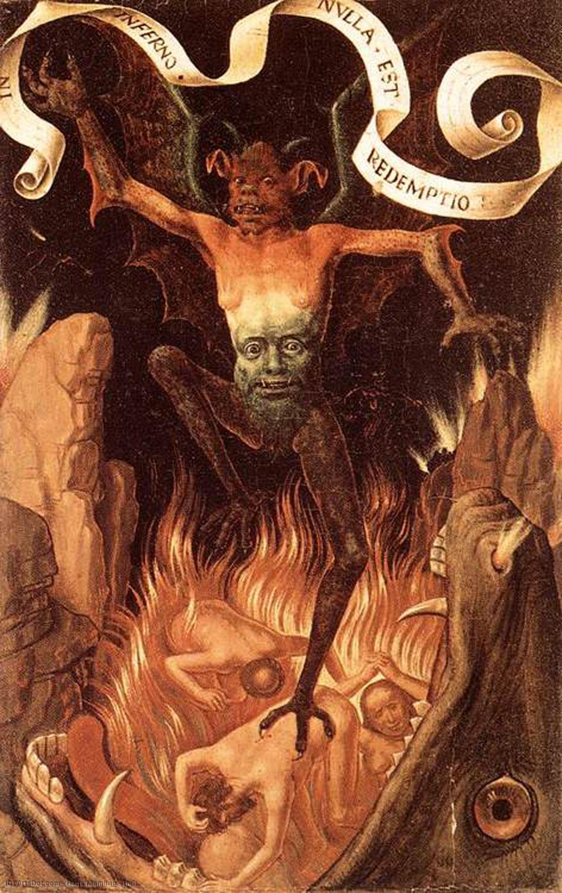 WikiOO.org - Encyclopedia of Fine Arts - Malba, Artwork Hans Memling - Hell