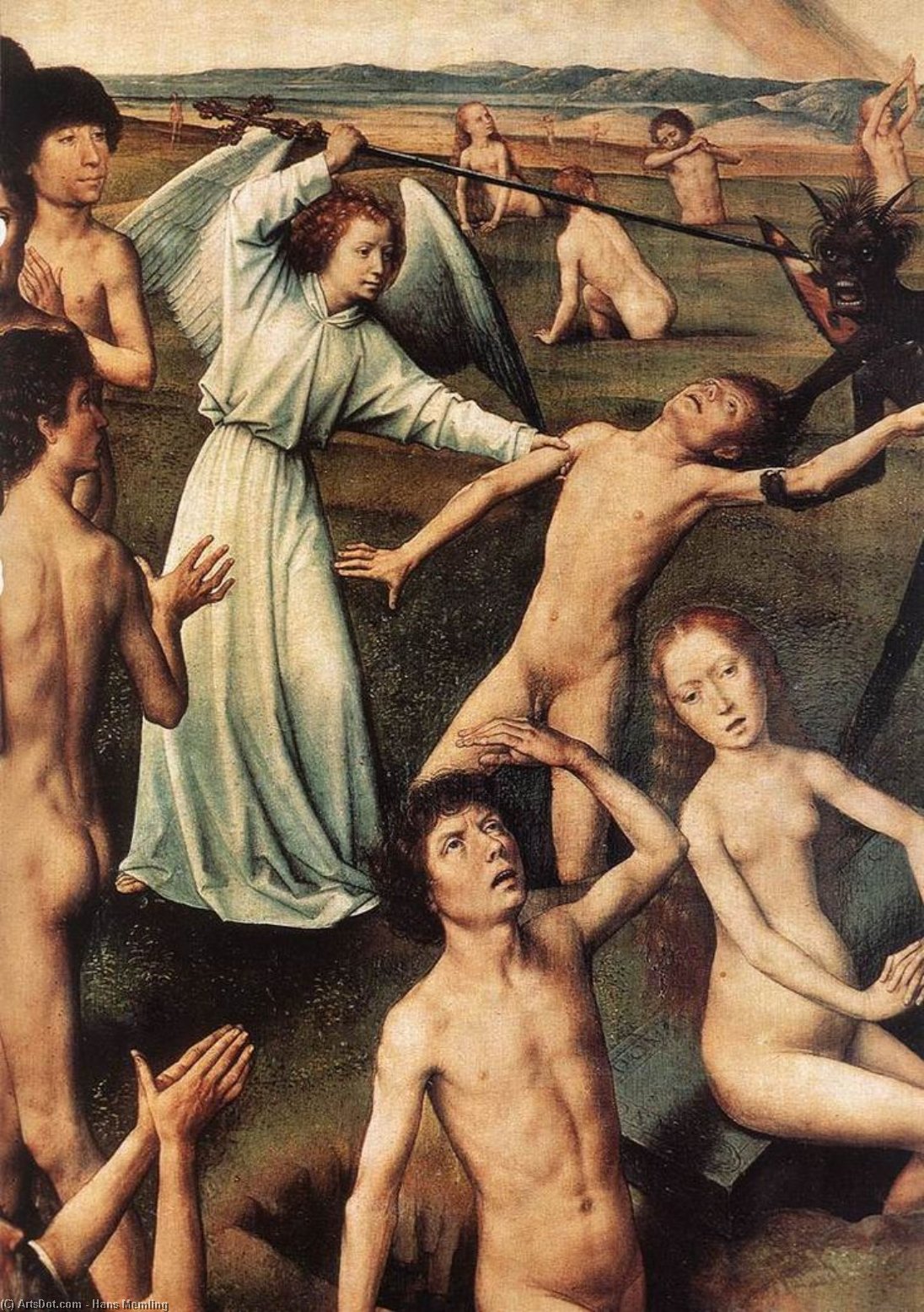 Wikioo.org - The Encyclopedia of Fine Arts - Painting, Artwork by Hans Memling - Last Judgment Triptych (detail) (22)