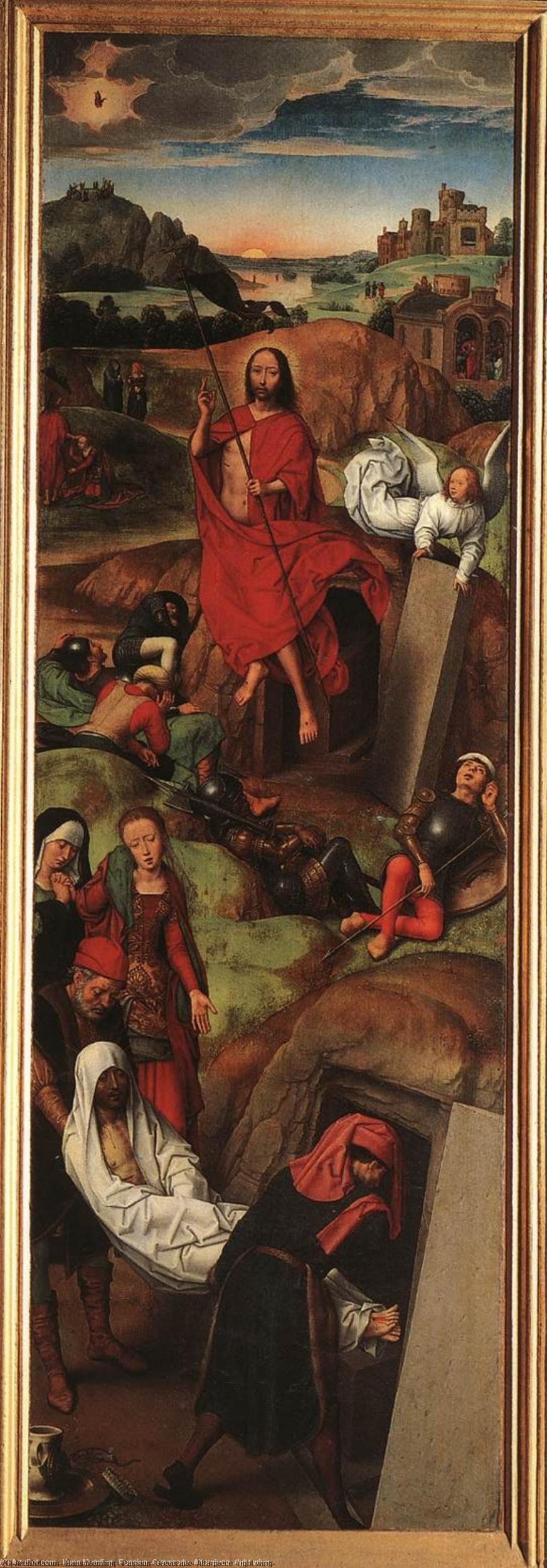 Wikioo.org – L'Enciclopedia delle Belle Arti - Pittura, Opere di Hans Memling - Passione ( Greverade ) Pala daltare ( ala destra )