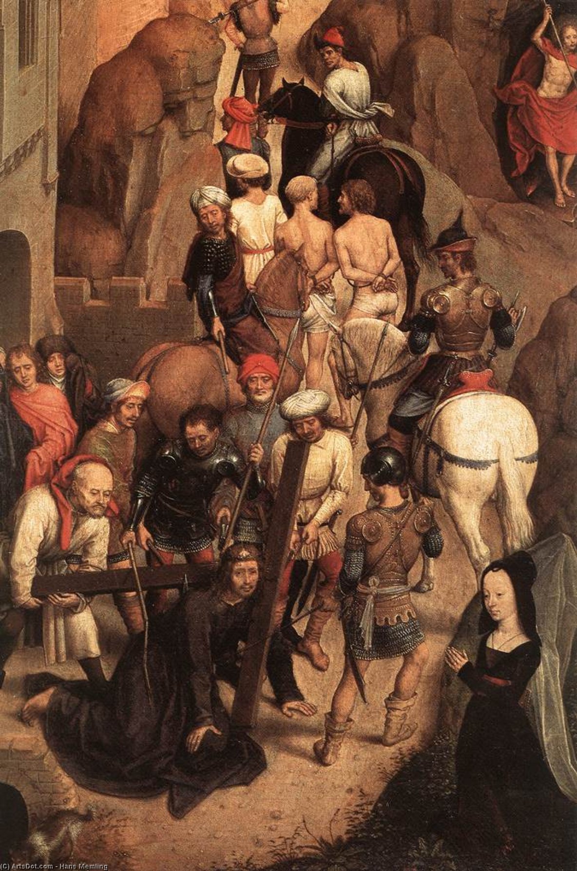 Wikioo.org – L'Enciclopedia delle Belle Arti - Pittura, Opere di Hans Memling - Scene della Passione di Cristo particolare  13