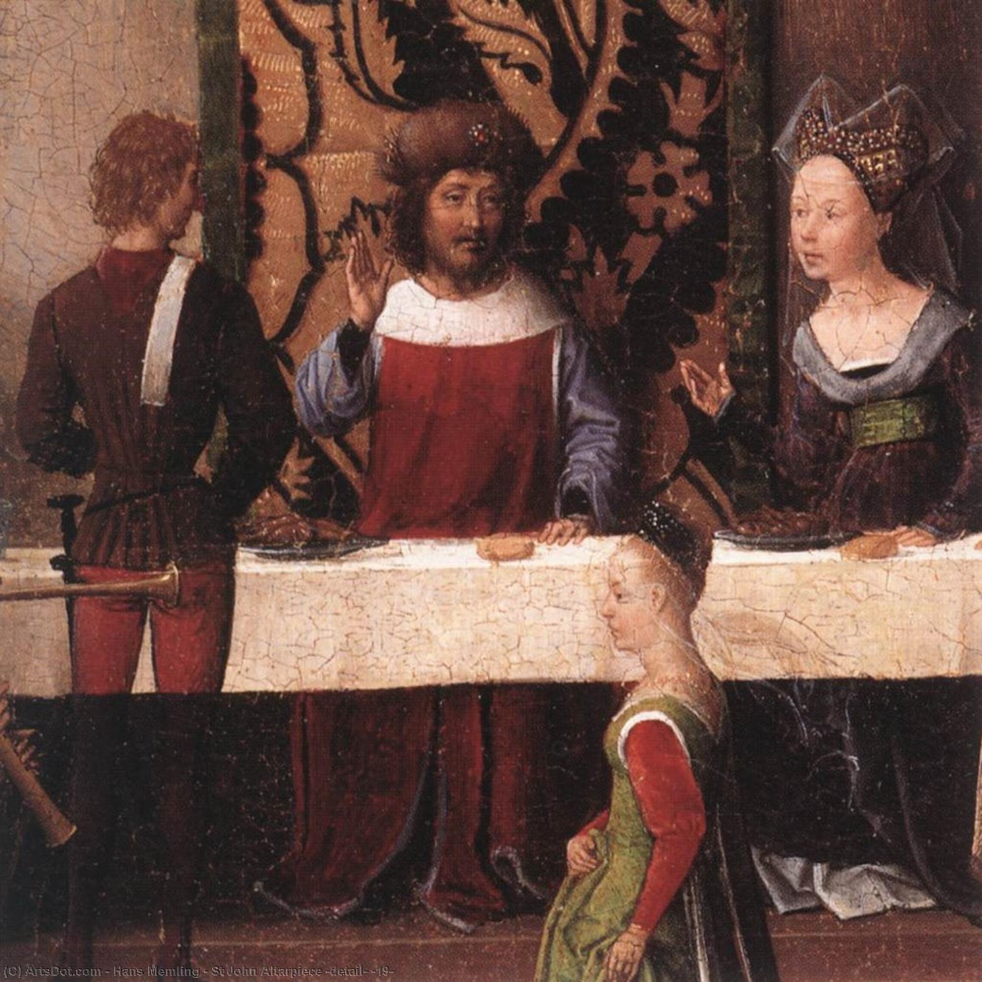 Wikioo.org - Bách khoa toàn thư về mỹ thuật - Vẽ tranh, Tác phẩm nghệ thuật Hans Memling - St John Altarpiece (detail) (19)
