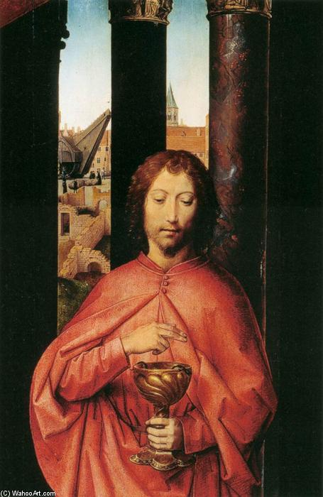 Wikioo.org – L'Enciclopedia delle Belle Arti - Pittura, Opere di Hans Memling - St John Pala particolare  23